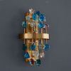 MIRODEMI® Wall light fixture with colorful crystals Warm light (3000K)