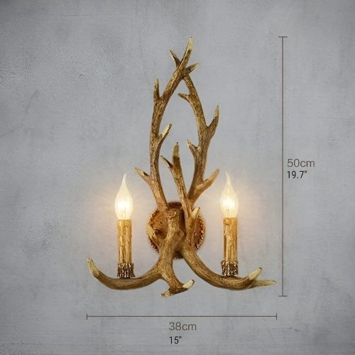 Creative Antlers Shaped Wall Sconce For Living Room