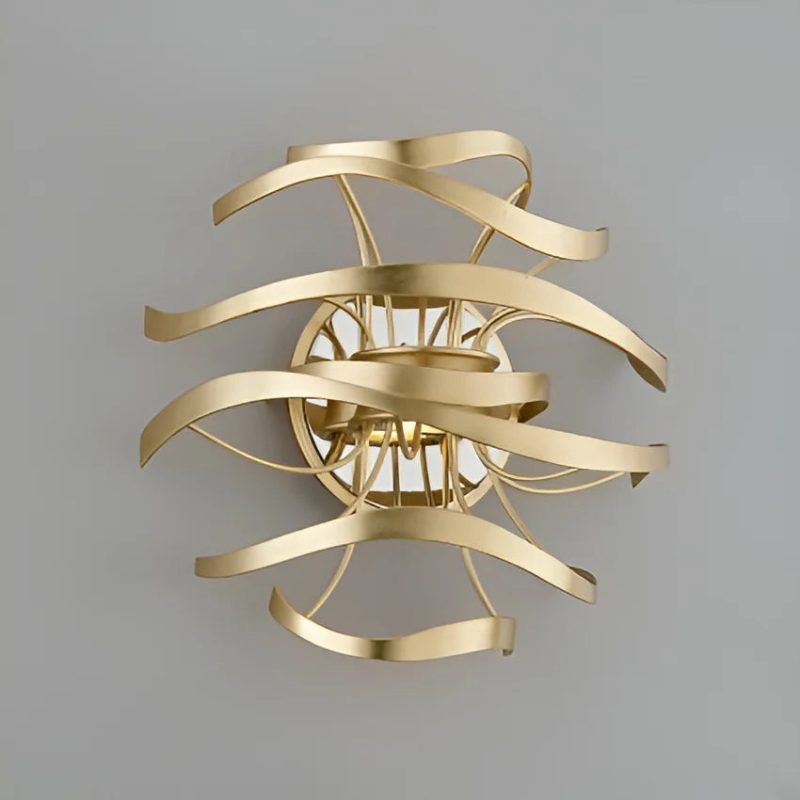 Creative Gold Wall Light In American Rural Style