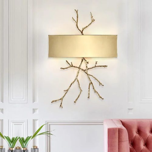 Creative Golden LED Wall Light For Living Room