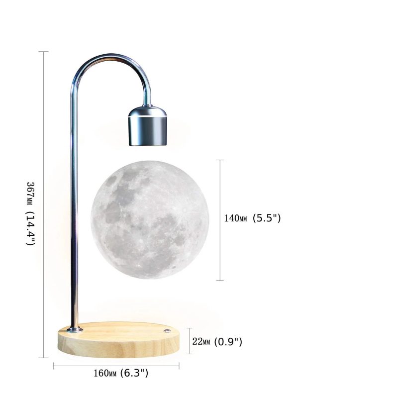 Creative Iron Levitating Moom Table Lamp