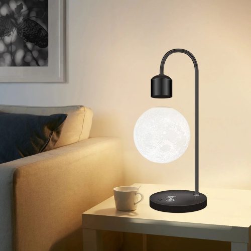 Creative Iron Levitating Moom Table Lamp For Living Room