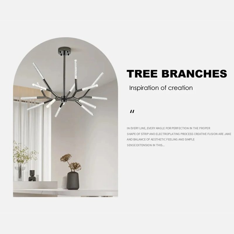 Creative Tree Branches Design Crystal Chandelier