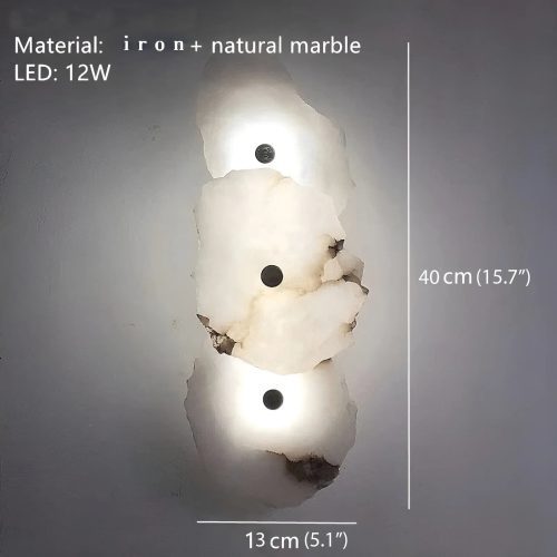 Creative Wall Lamp From Natural Marble For Living Room