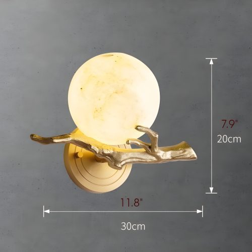 Creative Wall Lamp in the Shape of the Moon Size