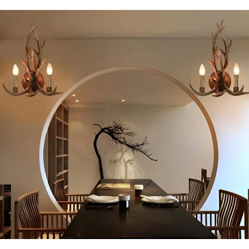 Creative Wall Light In The Shape Of The Antlers For Restaurant