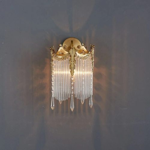 Crystal Wall Lamp In European Style For Living Room For Dining Room