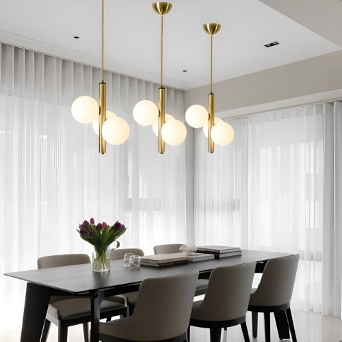 Drap Minimalistic Pendant Ball Shaped Chandelier for House