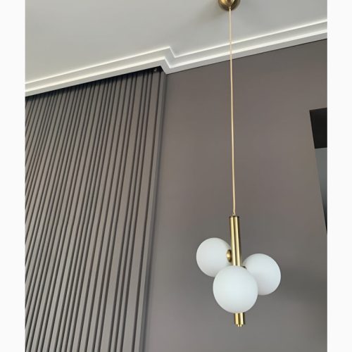 Drap Minimalistic Pendant Ball Shaped Chandelier for Interior