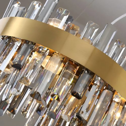 Duranus Modern Gorgeous Oval Luxury Brushed Chandelier