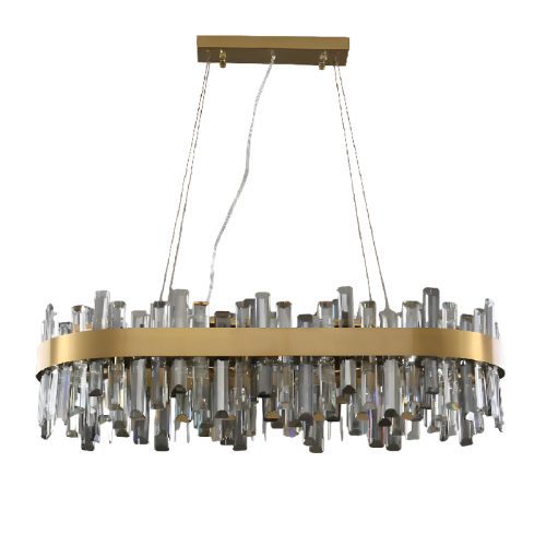 Duranus Modern Gorgeous Oval Luxury Brushed Lovely Chandelier