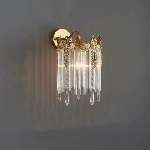 Elegant LED Crystal Wall Lamp In European Style