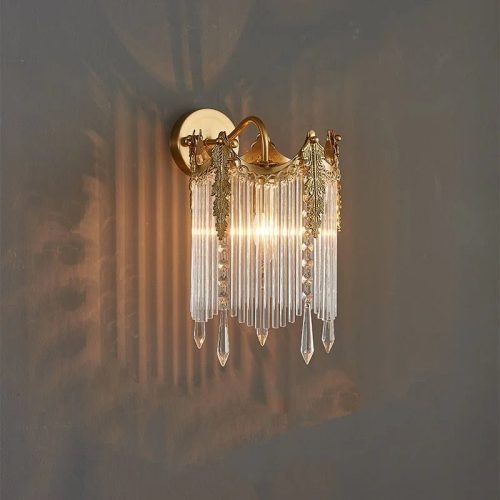 Crystal|Wall|Lamp|Sconce|LED|European|Gold|Elegant|Luxury