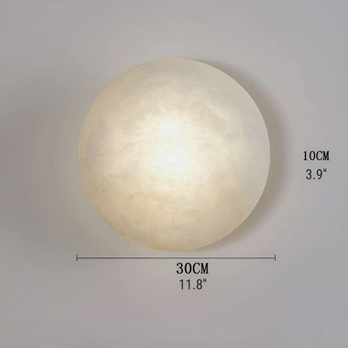 Elegant Sphere Shaped Marbel LED Wall Lamp