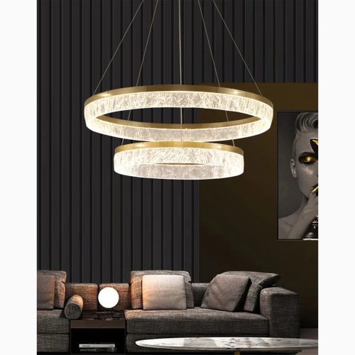 Elegant Two level Drum Chandelier