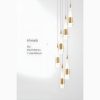 Gorbio | Extraordinary Gold Modern Cones Ceiling Chandelier from Mirodemi for Living Room