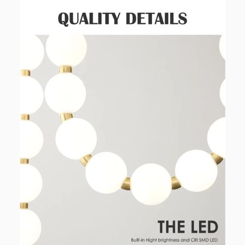 Fluhli Gentle Pearl Necklace LED Pendant Lamp