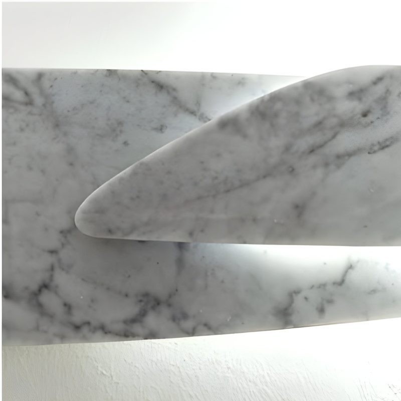 Futuristic LED Marble Wall Lamp in American Style Detail