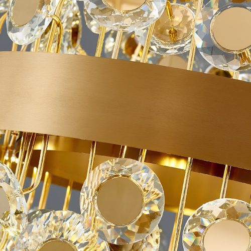 Garlenda Rectangle Crystal Chandelier Details