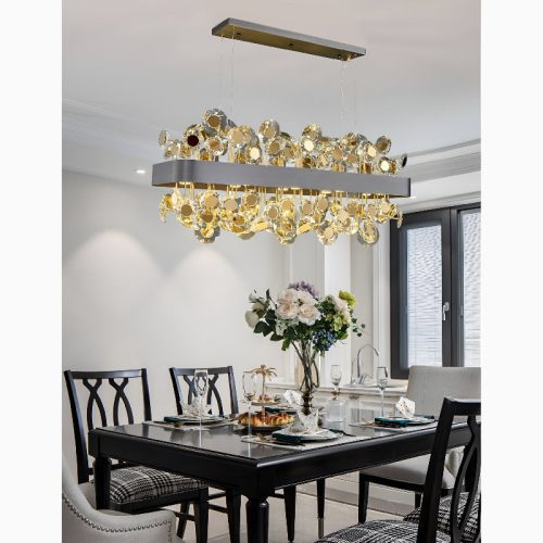 Garlenda Rectangle Crystal Classy Chandelier