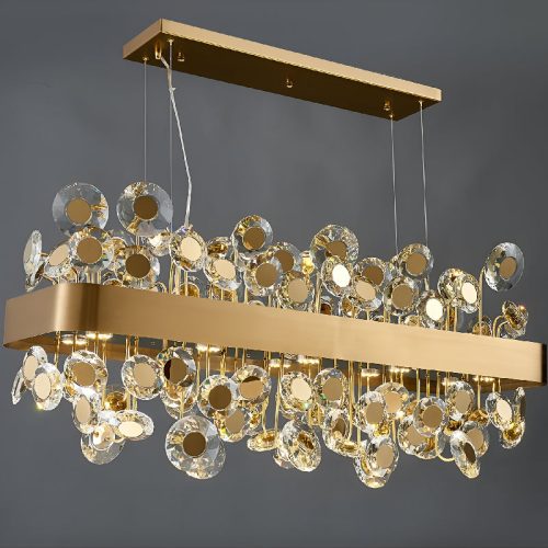 Garlenda Rectangle Crystal Modern Chandelier