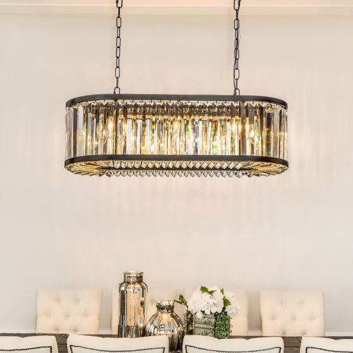 Gistel American Large Oval LED Chandelier for Interior