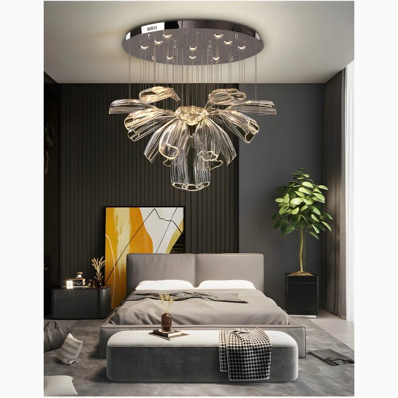 Glass LED Pendant ChandelierFor Living Room For Dining Room