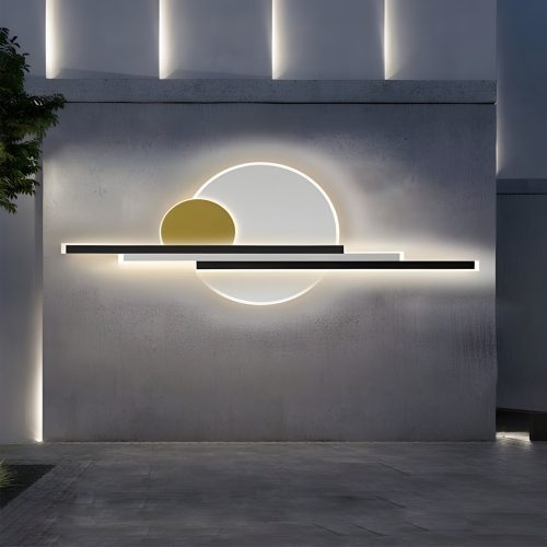 Gold Modern Outdoor Waterproof Aluminum LED Wall Lamp