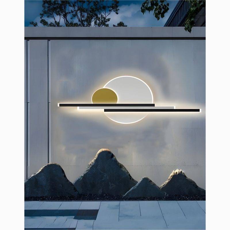 MIRODEMI Black/Gold Modern Outdoor Waterproof Aluminum LED Wall lamp For Garden, Porch , Villa | Luxury lighting | Outdoor light | LED wall light |