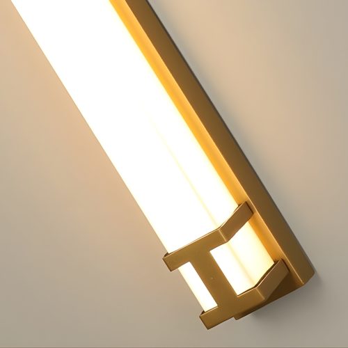 Gold Outdoor Waterproof LED Long Wall Lamp Details