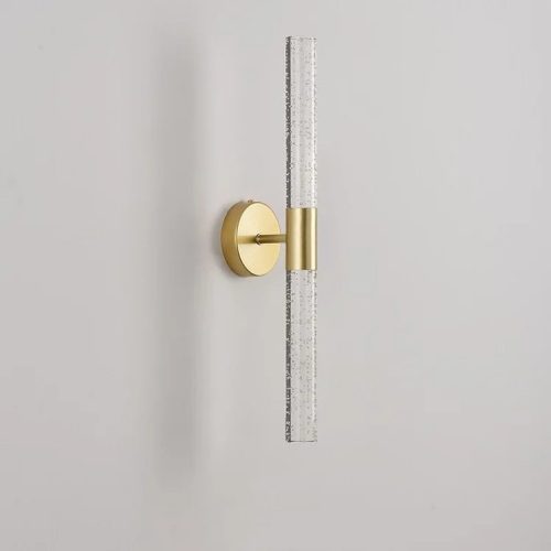 Golden Minimalistic LED Wall Sconce For Living Room