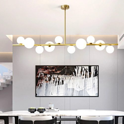 MIRODEMI® Cadegliano-Viconago | Horizontal Linear Chandelier for Living Room