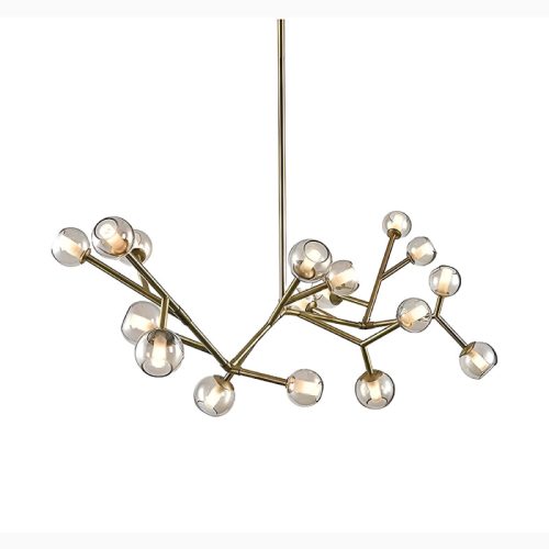 Ischia Luxury Molecular Shaped Chandelier for Living Room Kitchen Dining Room White BG