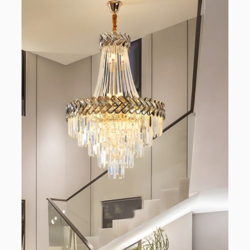 Juan-les-Pins | Big Luxury Crystal Chandelier Opulent Elegance from Mirodemi for Staircase 