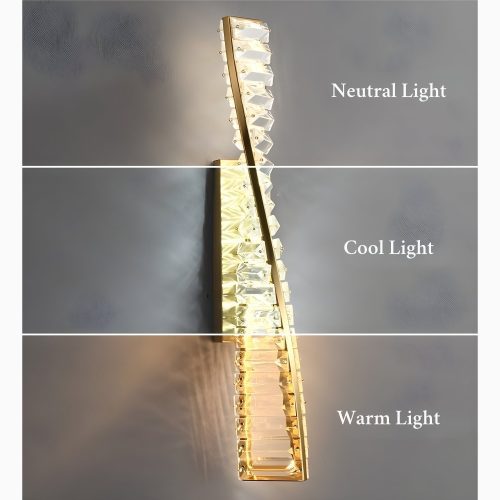 Luxury Crystal Wall Sconce in Creative Style Color Temperature