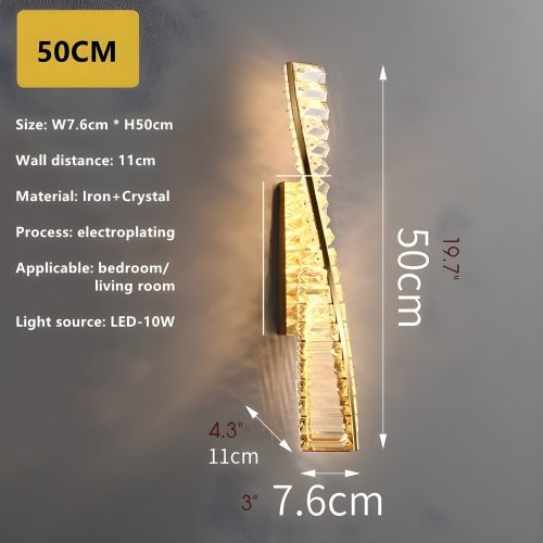 Luxury Crystal Wall Sconce in Creative Style Small Size