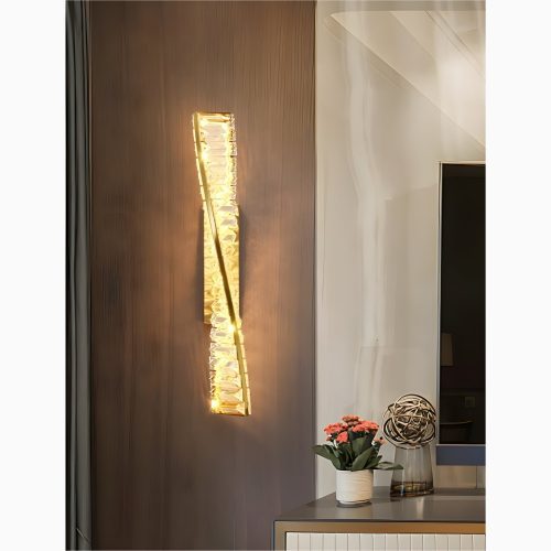 MIRODEMI Luxury LED Crystal Wall Light in a Nordic Style for Living Room, Bedroom image | luxury lighting |  wall lamps