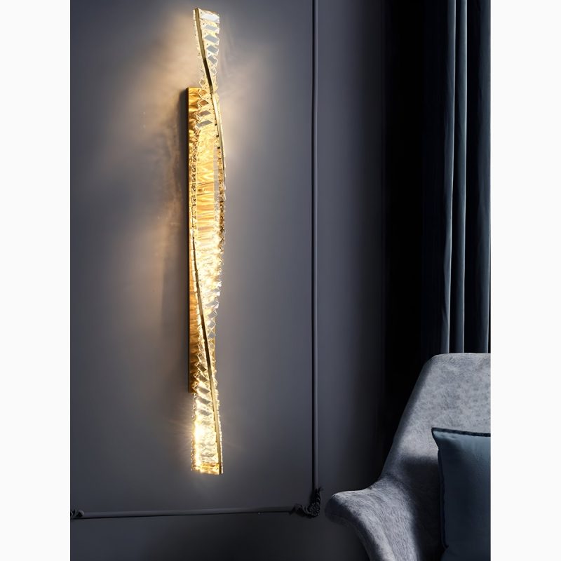 MIRODEMI Luxury LED Crystal Wall Light in a Nordic Style for Living Room, Bedroom image | luxury lighting |  wall lamps