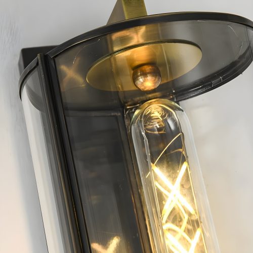 Luxury Glass Wall Lamp in Industrial Style Details