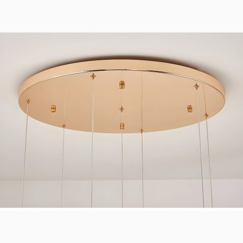 Luxury Gold Ring Pendant Lighting Details