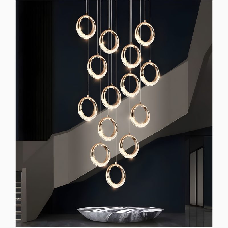 Stylish Modern LED Pendant Chandelier from Mirodemi for Staircase