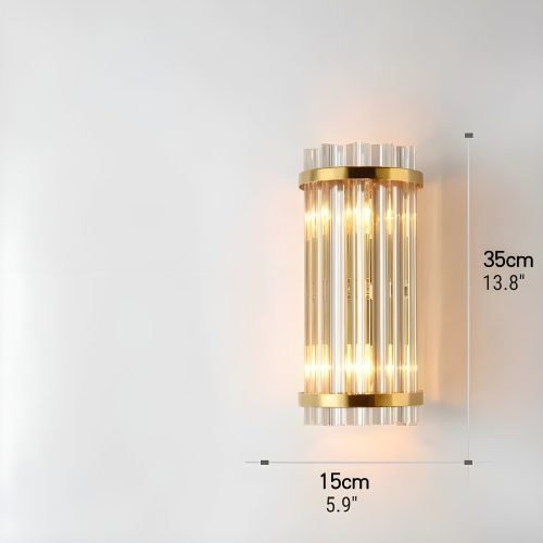 Luxury LED Crystal Wall Lamp in Nordic Style Small