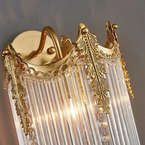 Luxury LED Crystal Wall Light In European Style