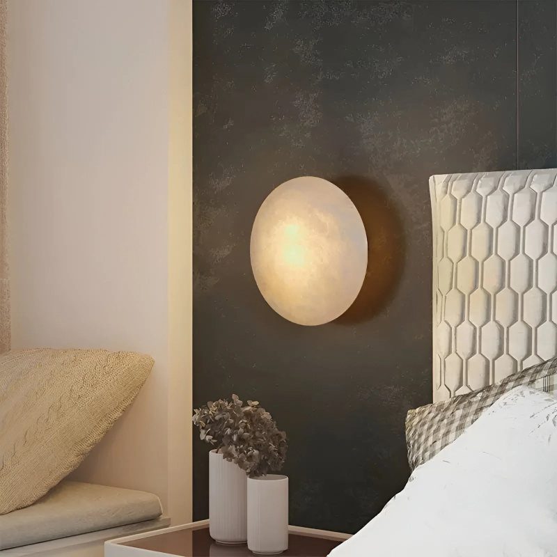 Luxury Marbel Wall Lamp In The Sphere Shape For Living Room