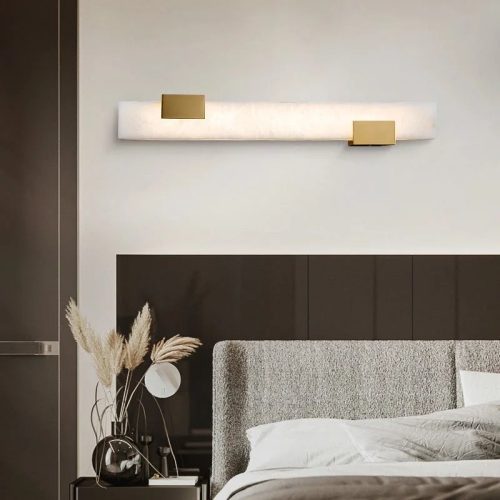 Luxury Marble Wall Lamp In The Futuristic Style For Living Room