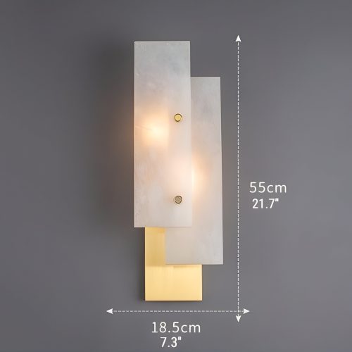 Luxury Marble Wall Lamp in Postmodern Style Size