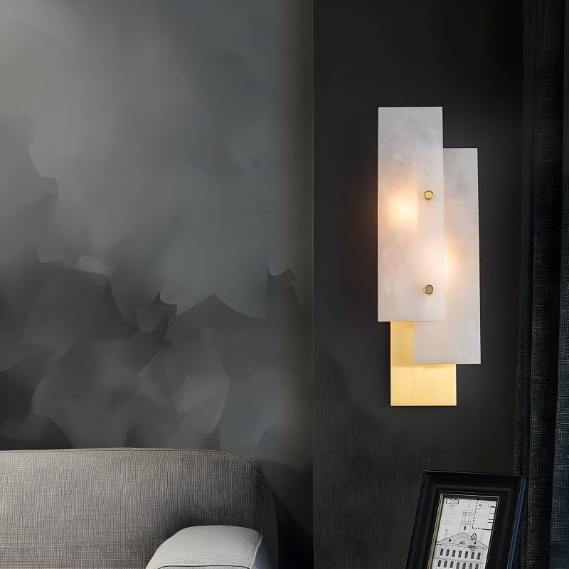 Luxury Marble Wall Lamp in Postmodern Style for Living Room