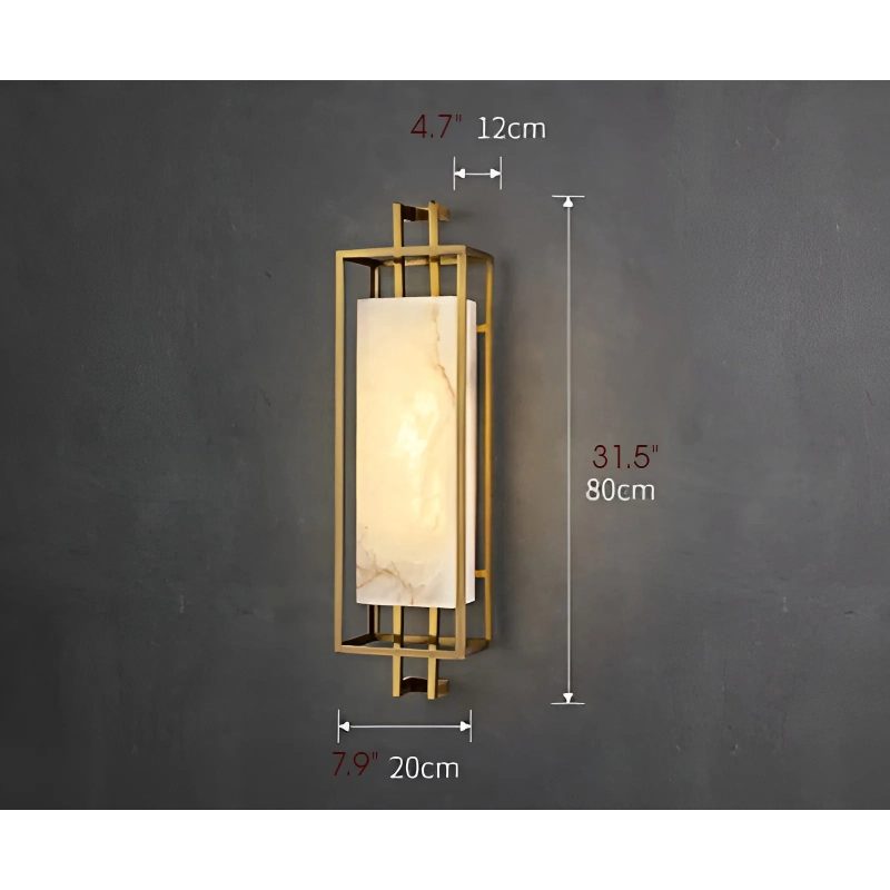 Luxury Marble Wall Sconce In Chinese Style