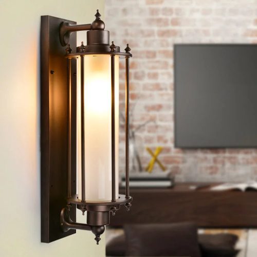 Black|Vintage|Outdoor|Waterproof|Lamp|Wall|Sconce|Courtyard|Balcony