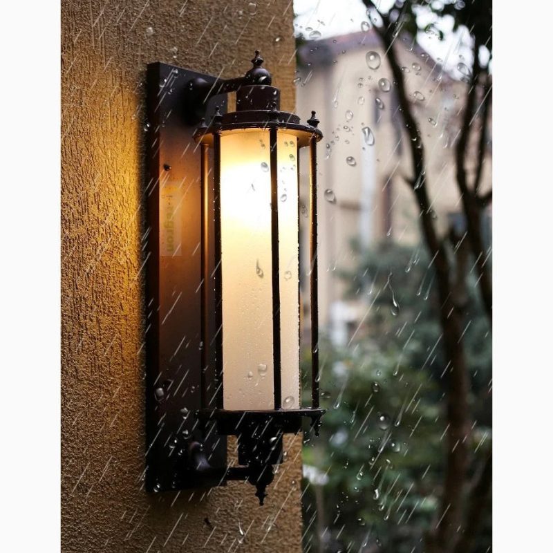 Luxury Outdoor Vintage Waterproof Wall Sconce For Courtyard